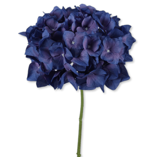 Viv! Home Luxuries Hortensia - zijden bloem - blauw paars - 48cm - topkwaliteit - Viv! Home Luxuries