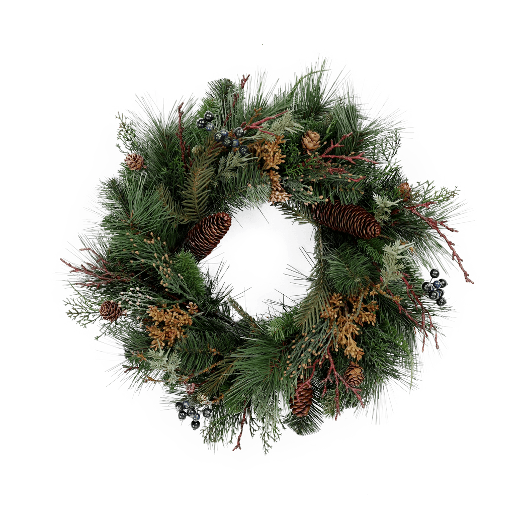 Viv! Home Luxuries Kerstkrans met Dennenappels - groen - Ø30cm - Viv! Home Luxuries