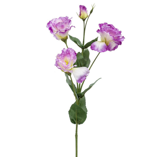 Viv! Home Luxuries Lisianthus - zijden bloem - licht paars - 68cm - topkwaliteit - Viv! Home Luxuries