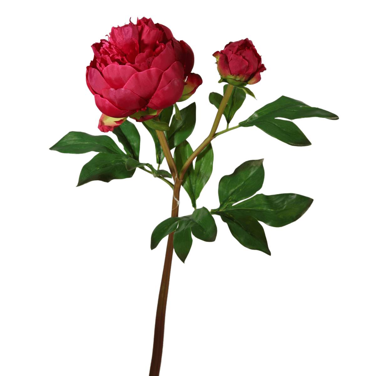 Viv! Home Luxuries Pioenroos - zijden bloem - rood roze - topkwaliteit - Viv! Home Luxuries