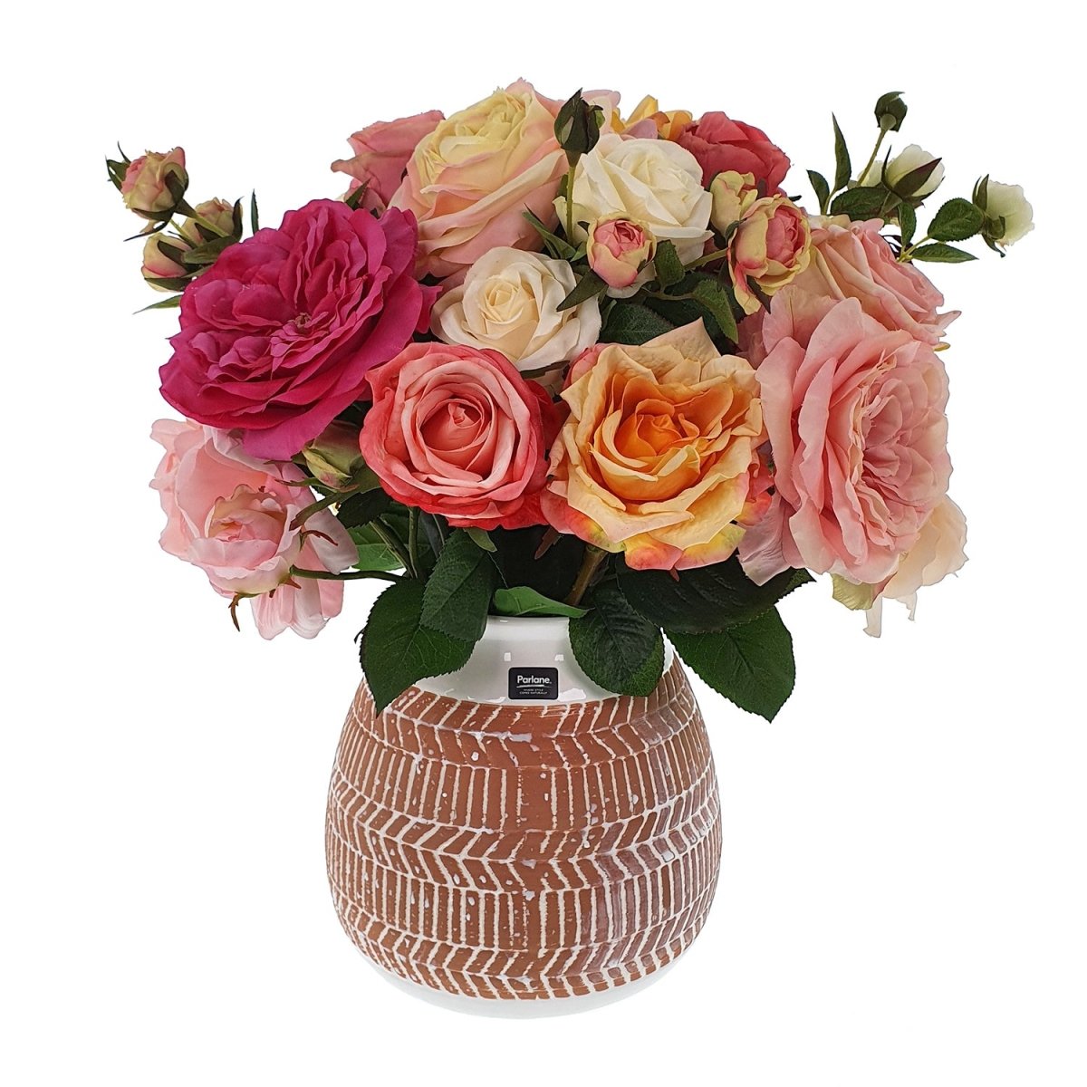 Viv! Home Luxuries Roos mini - 2 stuks - zijden bloem - roze groen - topkwaliteit - Viv! Home Luxuries